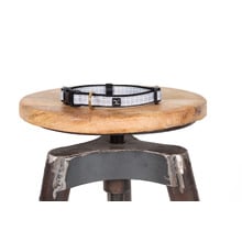 Grey Check Dog Collar
